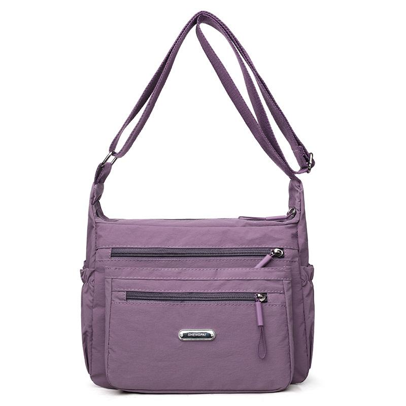 Fashion All-in-one Large Capacity Shoulder Bag Women's Casual Lightweight Nylon Fabric Bag Simple Trend Crossbody Bag