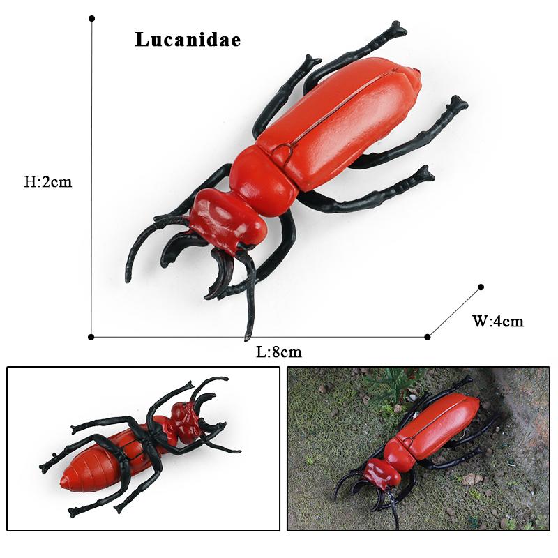 Oenux Симуляция Стрекоза Кузнечик Сороконожка Дикие Насекомые Животные Модель Фигурки Миниатюрная Образовательная Коллекция Детская Игрушка