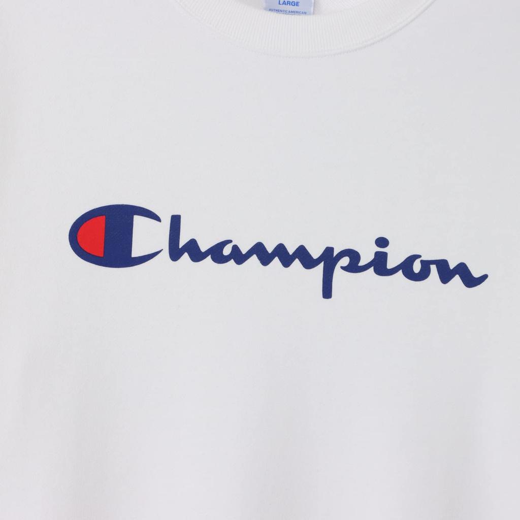 Long-sleeved fleece crew neck sweatshirt with script logo, basic, size C8-W043Z -010-XL