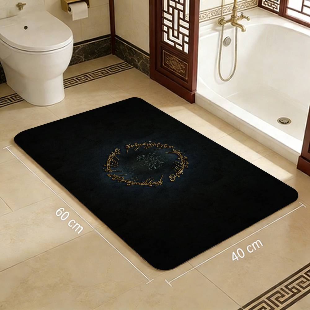 L-Lords Game Rings Floor Mat INS Style Soft Bedroom Floor House Laundry Room Mat Anti-skid Household Carpets