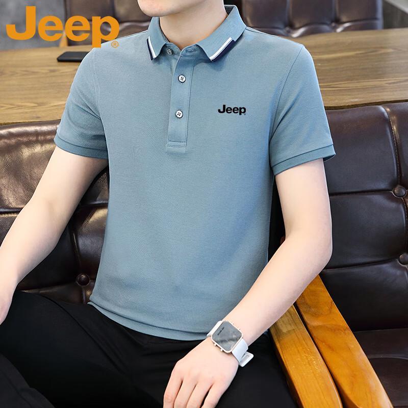 Jeep Мужская летняя футболка-поло с коротким рукавом