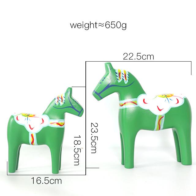 Деревянное украшение в скандинавском стиле Моранди в виде лошади для декора дома, офиса или гостиной