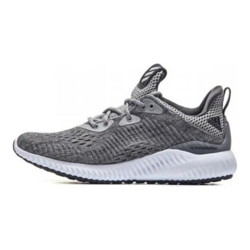 adidas AlphaBounce Скользкие Устойчивые к истиранию Низкие Повседневные Беговые Кроссовки Женские Серые BW1194