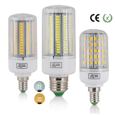 Светодиодная кукурузная лампа E27 E14 5730 SMD 24-165 Светодиодные лампы для внутреннего освещения Лампа 220 В