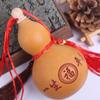 Feng Shui Cinnabar Painted Natural Gourd Pendant for Fortune and Protection