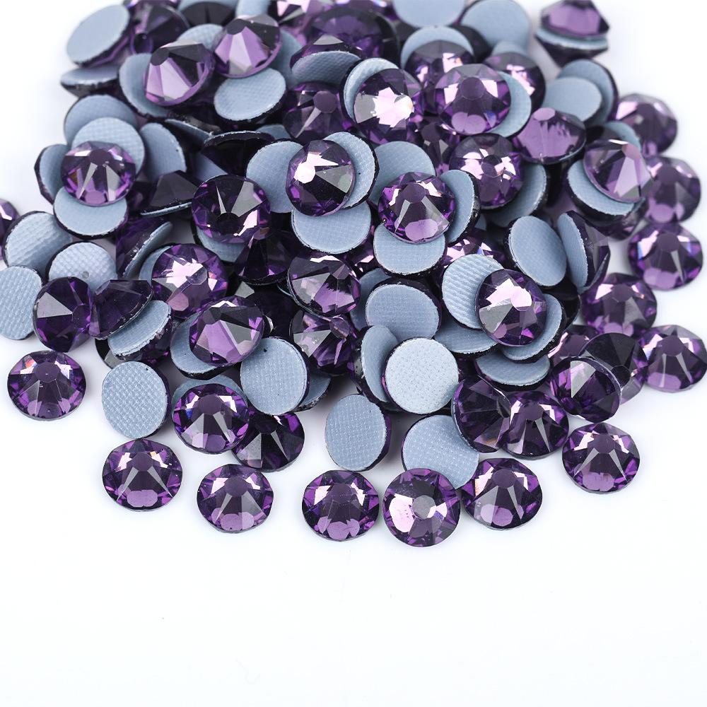 2088 16Cut Austrian Rhinestones Diamond Nail Art 3D DIY Mobile Phone Case ABS Hot-Fix Rubber Bottom Flats Glass Jewelry Shoes