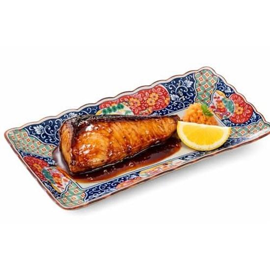 Arita-yaki Ko-Imari Matsutake Ume Plate Long side 22.5 x Short 13 Height 2.5 cm 369 g Made Japan Dishwasher safe Microwave