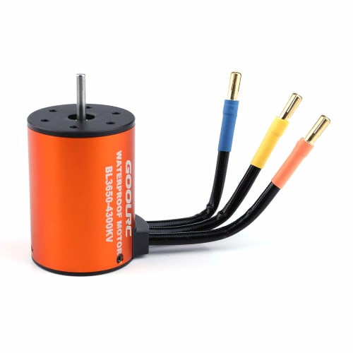 GoolRC Combo Set: 3650 4300KV Motor, 60 Brushless ESC, 20kg Servo with 25kg Servo Arm for 1/10 Scale RC Cars, Trucks, and Off-Road Use