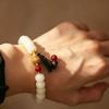Exquisite Natural Bodhi Root Women's Ethnic Buddhist Prayer Beads Bracelet