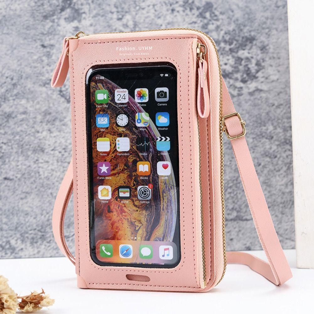 6 Colors Cell Phone Purse Large Capacity Women Wallet Girls Accessories Crossbody Phone Bag  Female