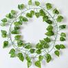 12 шт. 2,1 м искусственные растения лианы зеленые листья плющ лианы для дома свадебное украшение оптом DIY подвесной венок искусственные цветы