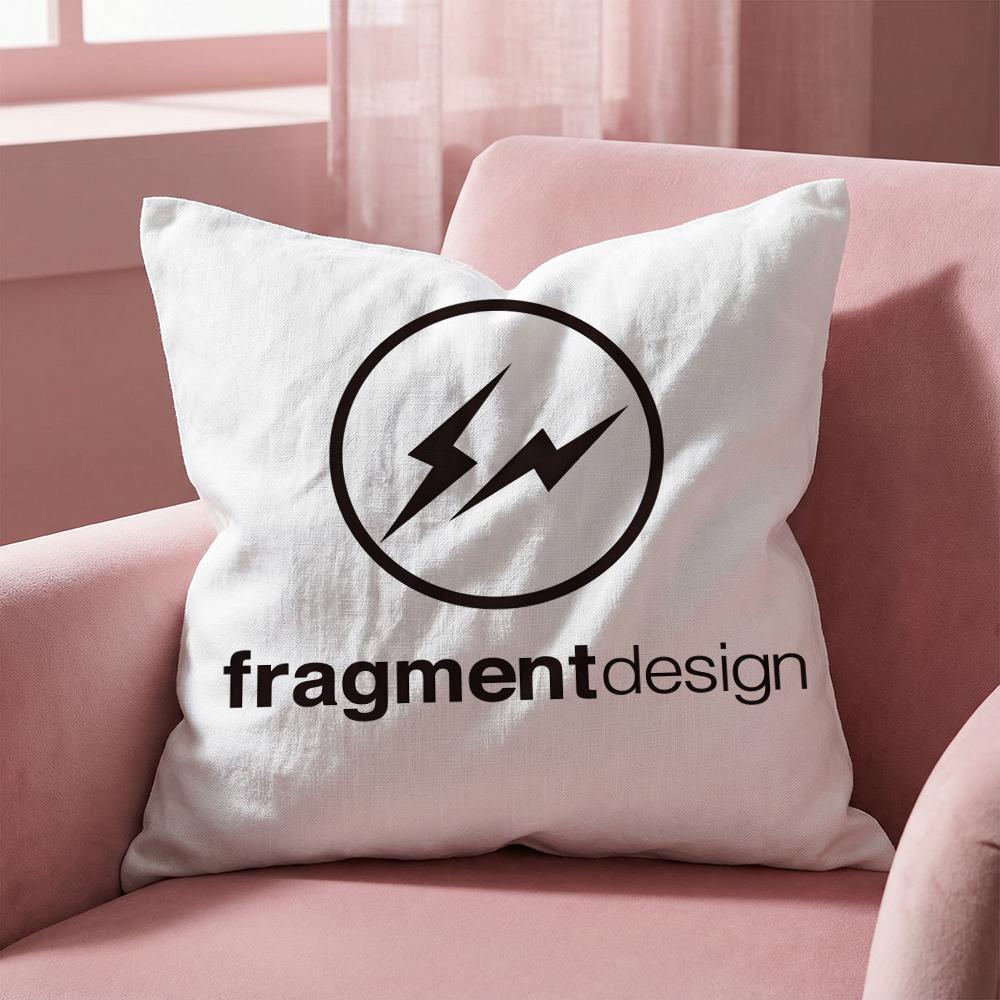 Lightning F-Fragment Design Cushion Cover Multi-Scene Pillow Cover for Home & Car - Reversible, Soft & Durable for Daily Use
