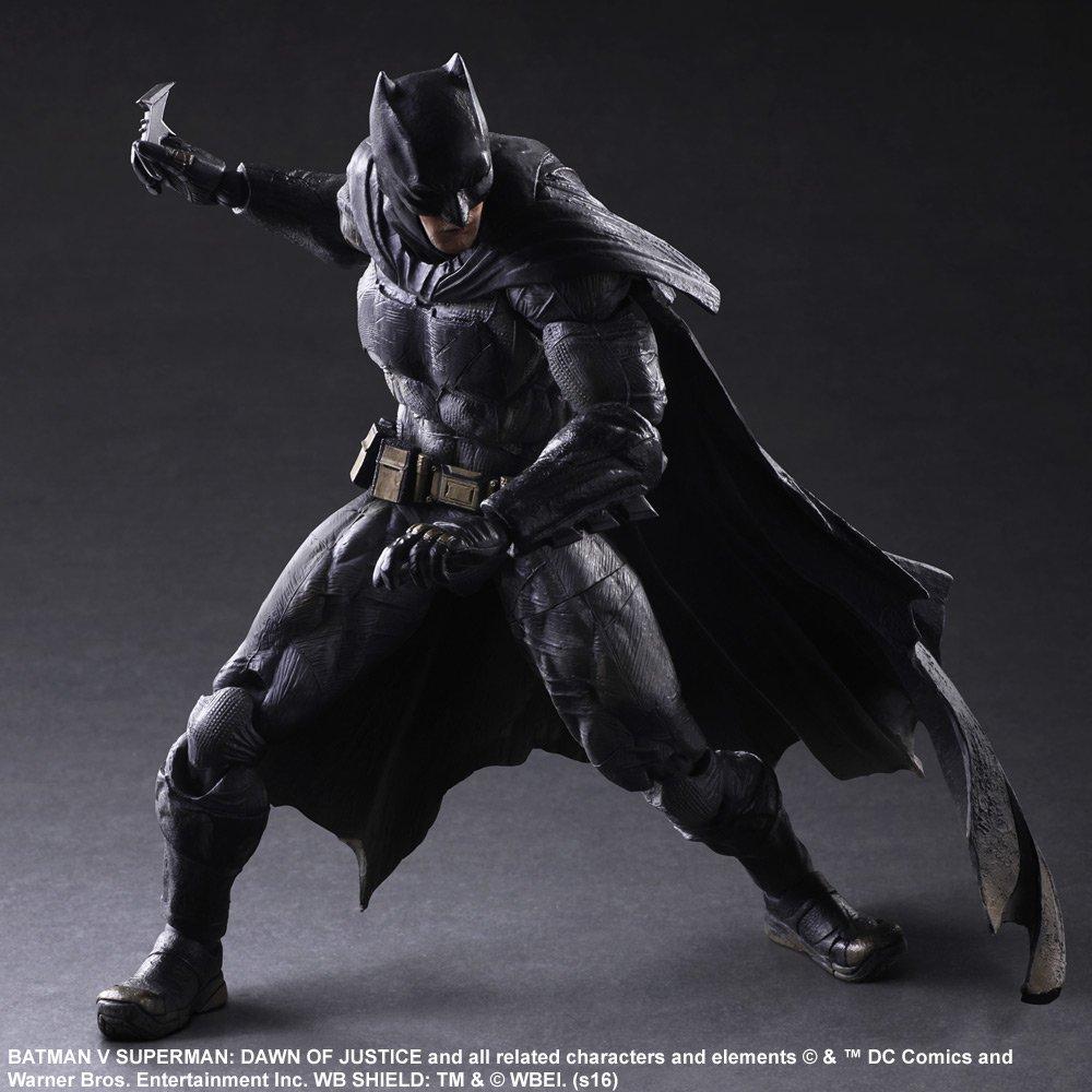 PLAY ARTS Kai Batman V Dawn of Justice Batman PVC Painted Action Figure Superman [Used]