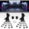 Nilight 8PCS 24LED Rock Light for Cargo Truck Pickup Bed Off Road Under Car Side Marker LED Rock Lighting Kit w/Switch White Dome Lights 6