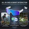 Мужские умные спортивные очки с HD-камерой 32 Мп, Bluetooth-звонки, 360° звук, солнцезащитные очки для велоспорта, ИИ-помощник, стабилизация изображения, новые