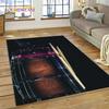 3D Drum Kit Drum Stand Set Music Instruments Rug Carpet for Living Room Bedroom Home Decor,Non-slip Decoration for Sofa Doormat