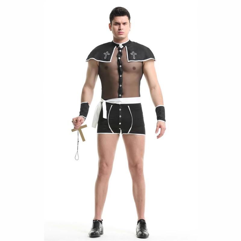 Halloween Costume Set Men Sexy Doctor Nurse Sailor Outfit Stage Performance Wear Cotton Blend Lingerie Style