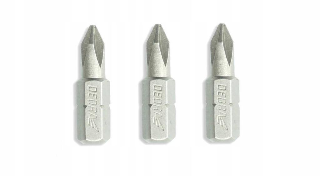 Dedra 18A02Ph00-03 Bit Set 3 Pieces 25Mm