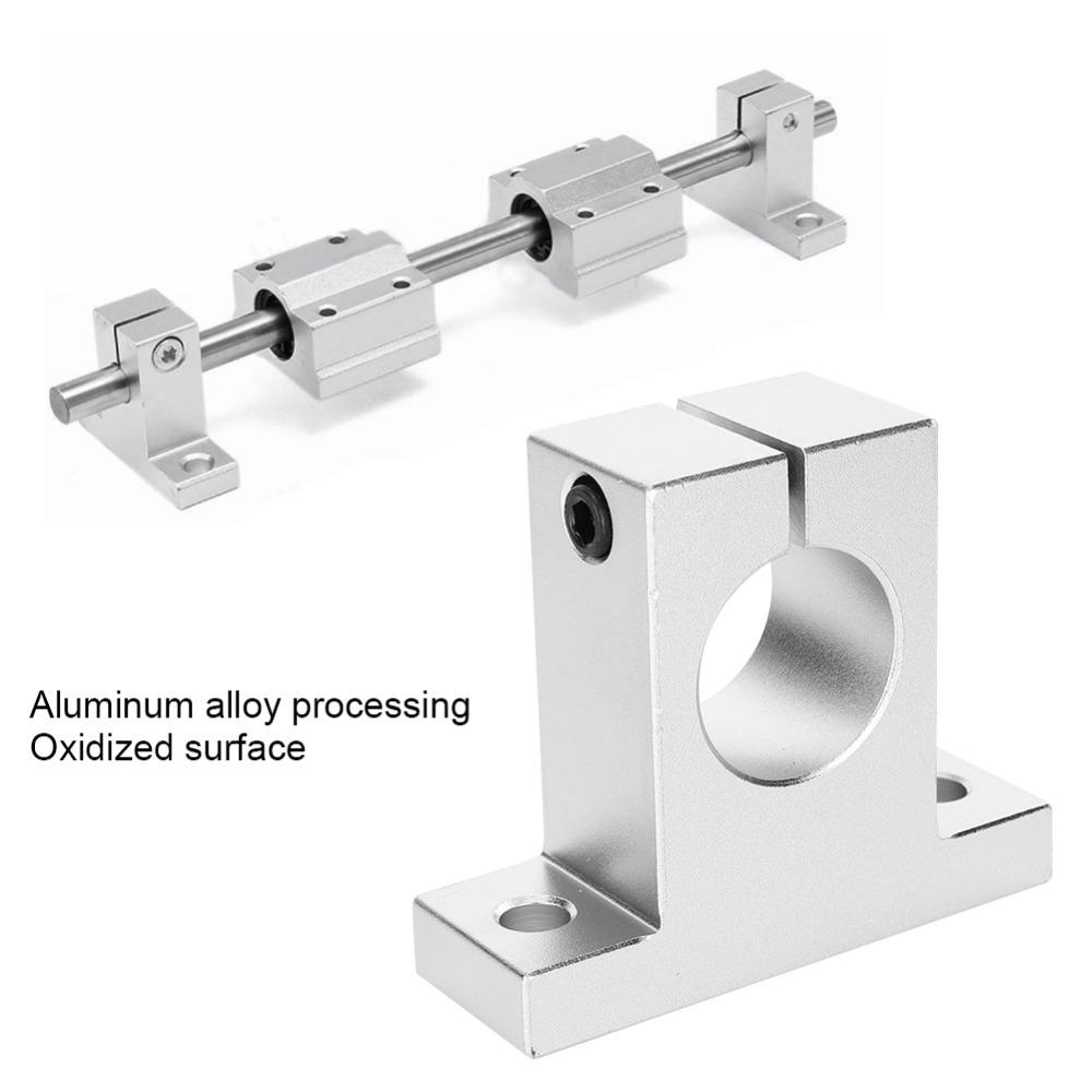 2pcs Industrial Automation Shaft Bracket Fastener Linear Rod Rail Support For Linear Motion System