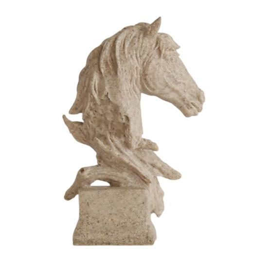 jijijing Lion Bust Statue, King of Beasts Figurine, Resin Animal Head Sculpture for Home Office Living Room Decor