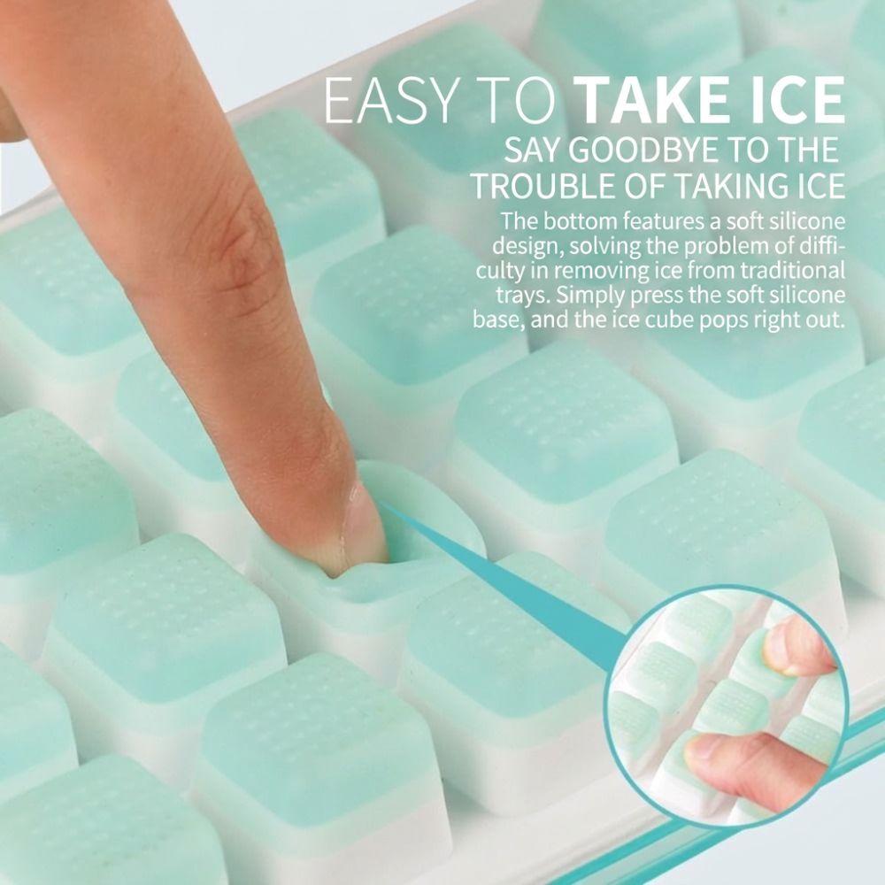 3pcs Easy to Clean Ice Cube Trays 36 Grid DIY Ice Mould Stackable Ice Cube Molds Home