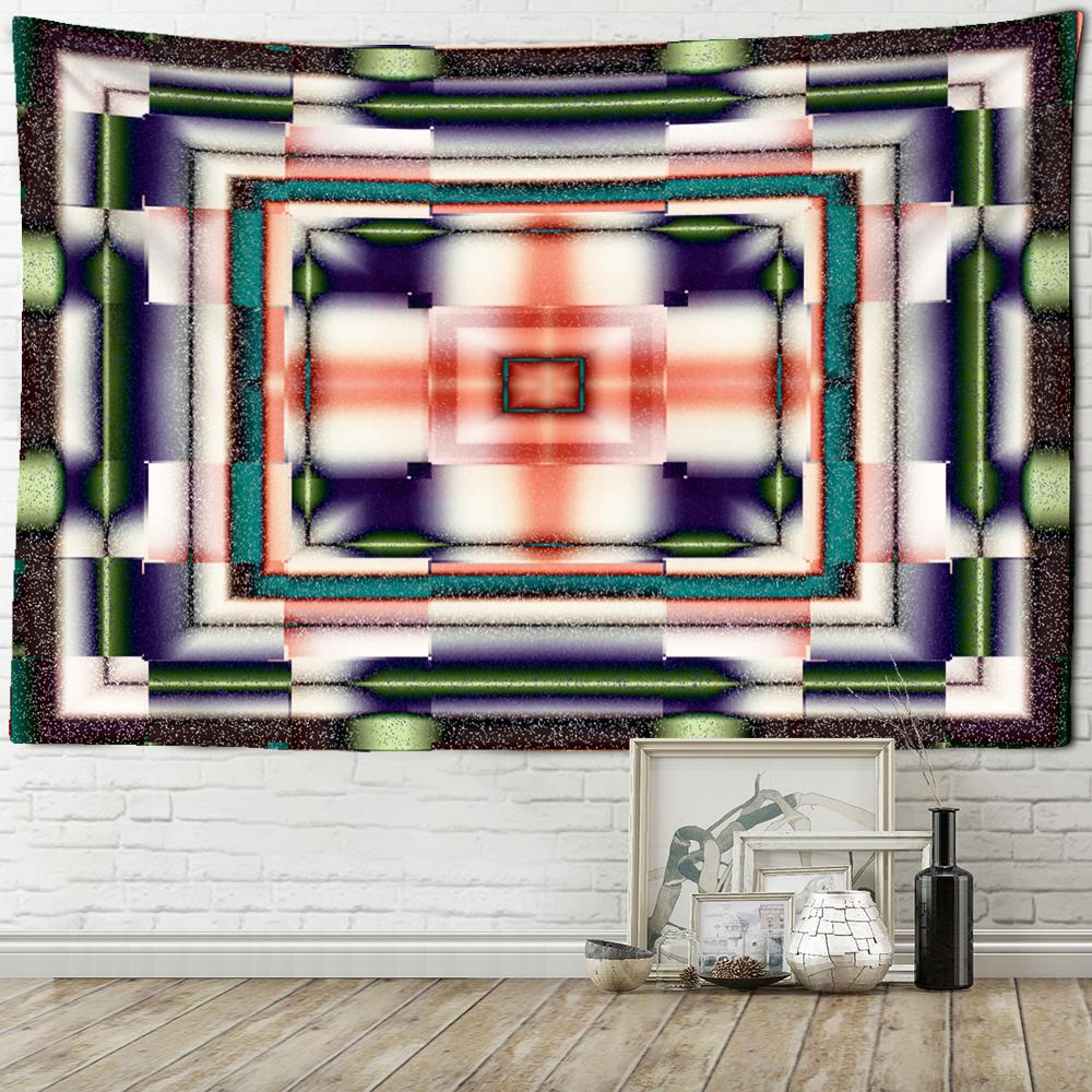 Красочный гобелен с мандалой, настенный гобелен в богемном стиле, психоделический колдовство, тапиз, хиппи, домашний декор