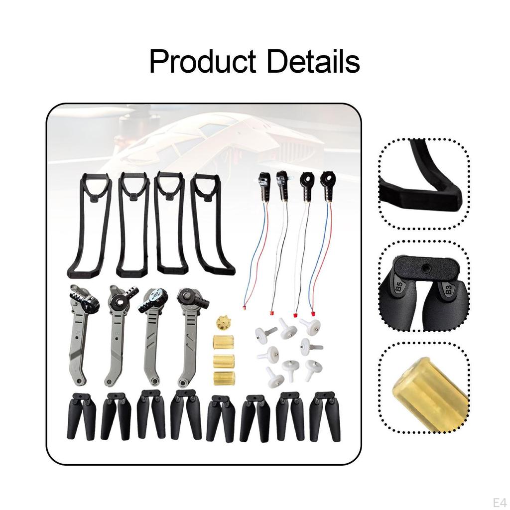Комплект запасных частей для квадрокоптера на радиоуправлении, набор аксессуаров для дрона, ремонт двигателей для E88Pro