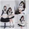 KALAOK Maid Costume Cosplay Cute Halloween Popular for School 8295 Small Set, Maid, Costume, Festivals, Women's Costumes, Beige,