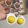 Bread Keycap Stress Relief Clicker Keychain Mechanical Keyboard Button Decompress Fingertip Keyring Car