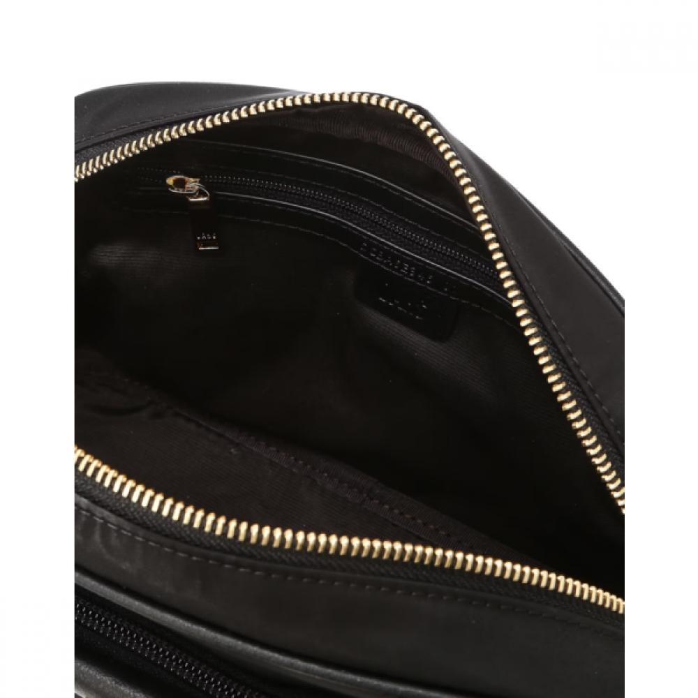 Daks Black Dd Decoration Shirring Point Nylon Crossbag