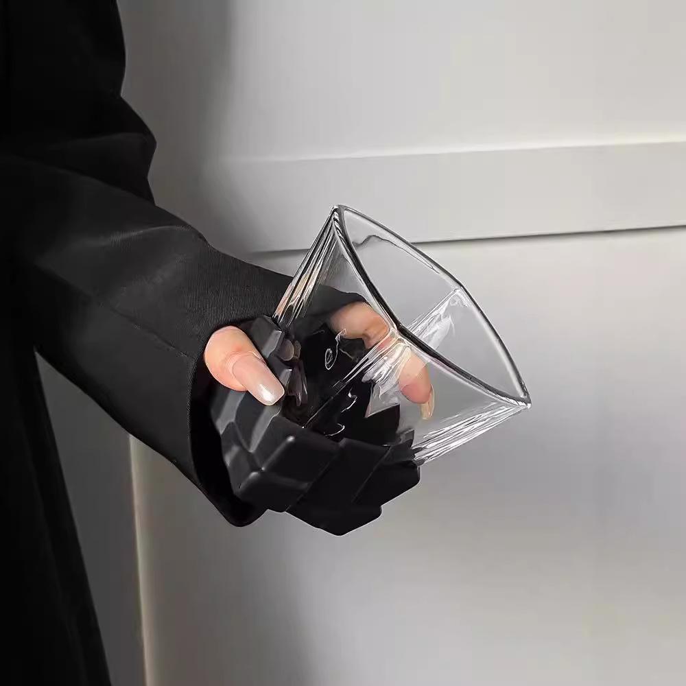 280 мл Расписанный вручную стакан для виски - Художественный дизайн, подходящий для льда, Роскошный лимитированный стакан для коктейлей и холодных напитков