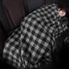 Winter Warmer Soft Flannel Travel Outdoor 12V Electric Car Heating Blanket Black