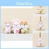 Plush Cozy Mini Dog Rabbit Cat Keychain Doll Backpack Toy Perfect Gift Idea