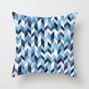 New Blue Geometric Peach Leather Velvet Pillow Case Home Fabric Sofa Pillow Cushion Cover