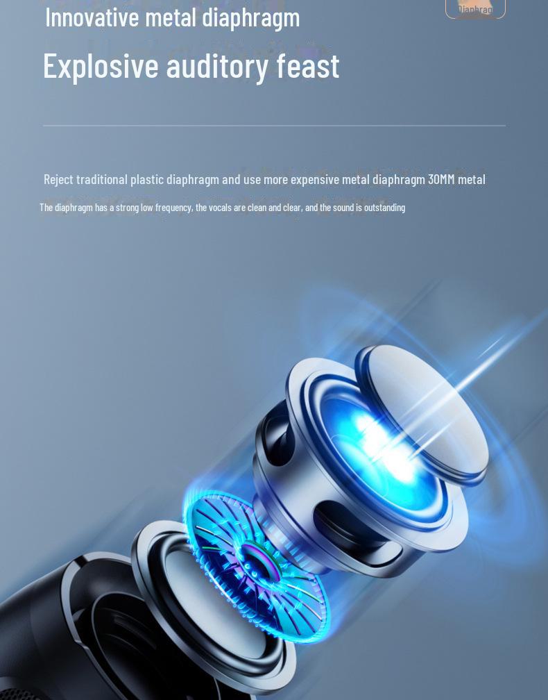 Bluetooth-динамик MiniE3 J007: Двойная диафрагма, USB-карта, система впрыска масла класса А, мини-сабвуфер.