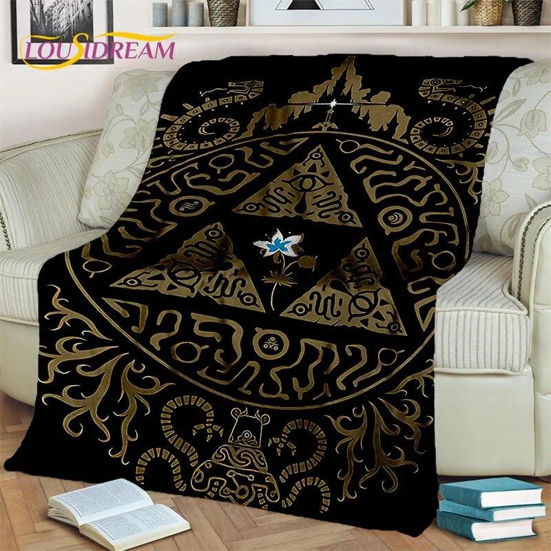 Gothic Ouija Tarot Witchcraft Horror Skull Blanket,Flannel Throw Blanket for Halloween Bedroom Bed Sofa Picnic Hiking Cover Gift