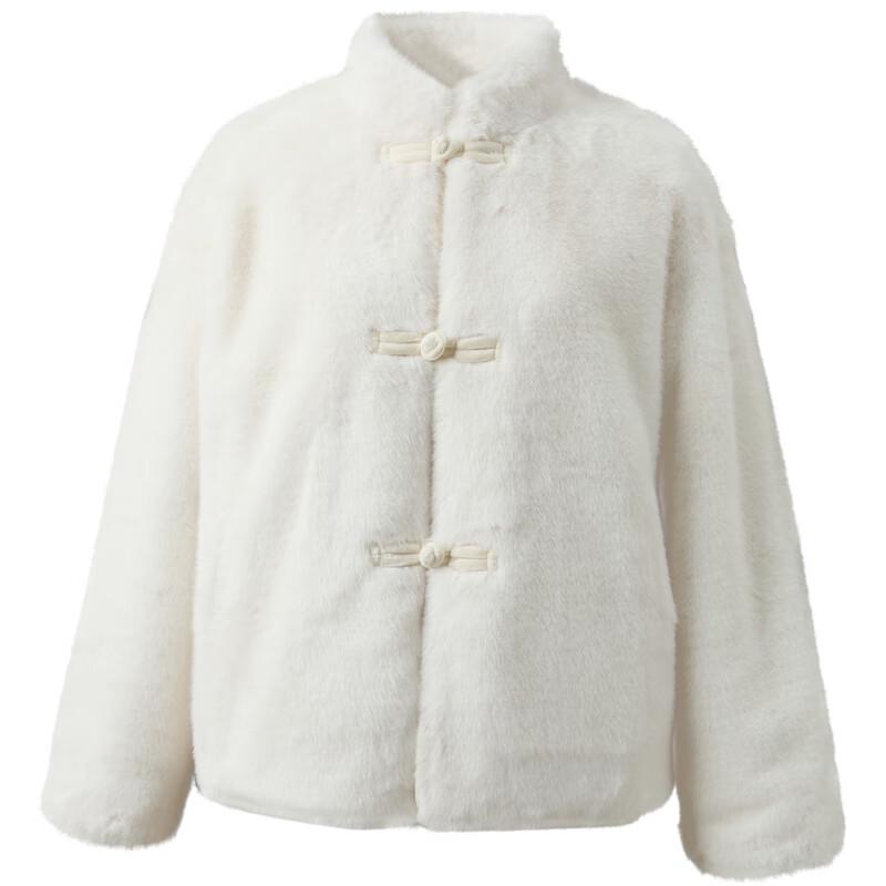 Двустороннее пальто из искусственного меха 'Лунная тень османтуса' от Sancai