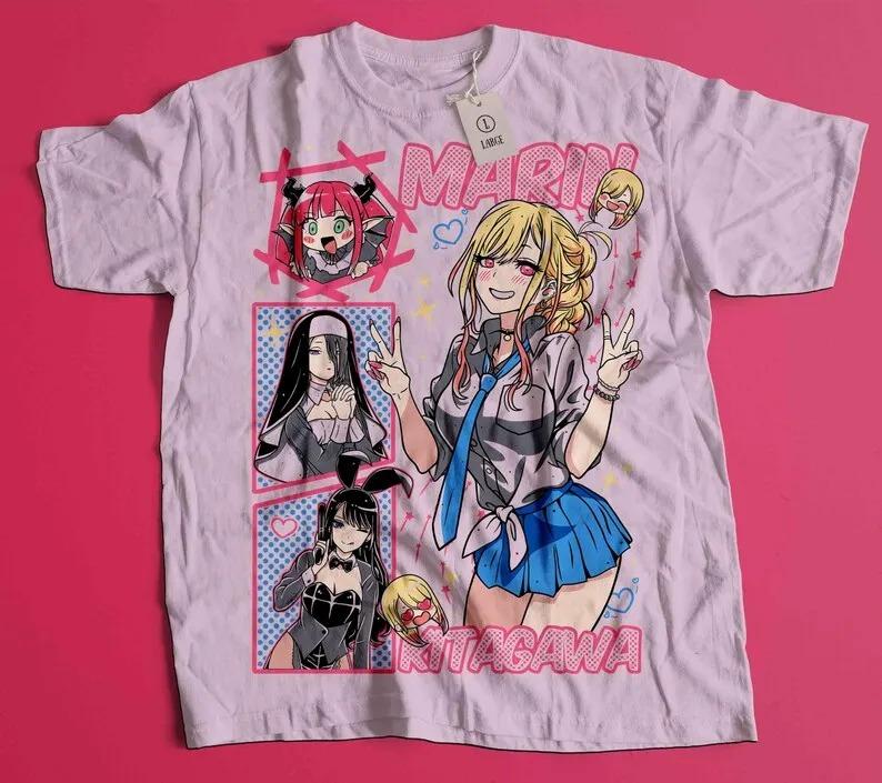Summer 2026 New My Dress Baby Makoto Hamada Role Play Collage High Quality Comfortable Casual Mens Team Neck Print Tshirt