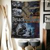 Attack Titan Epic Battle Tapestry Tapestry Background Cloth Wallmounted Background Cloth Wall Decoration Soft