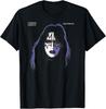 Ace Frehley Взрослая Черная Хлопковая Классическая Легкая Футболка с Круглым Вырезом