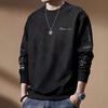 Heavy Men's Long-sleeved Sweatshirt Autumn New American Retro Round Neck Top Loose Casual T-shirt