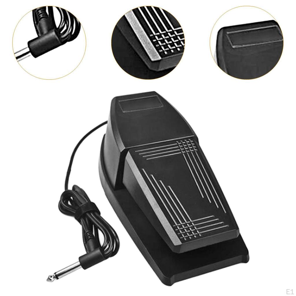 Педаль сустейна для пианино Клавиатура Простая в использовании Мгновенная ножная педаль Штекер 6,35 мм для