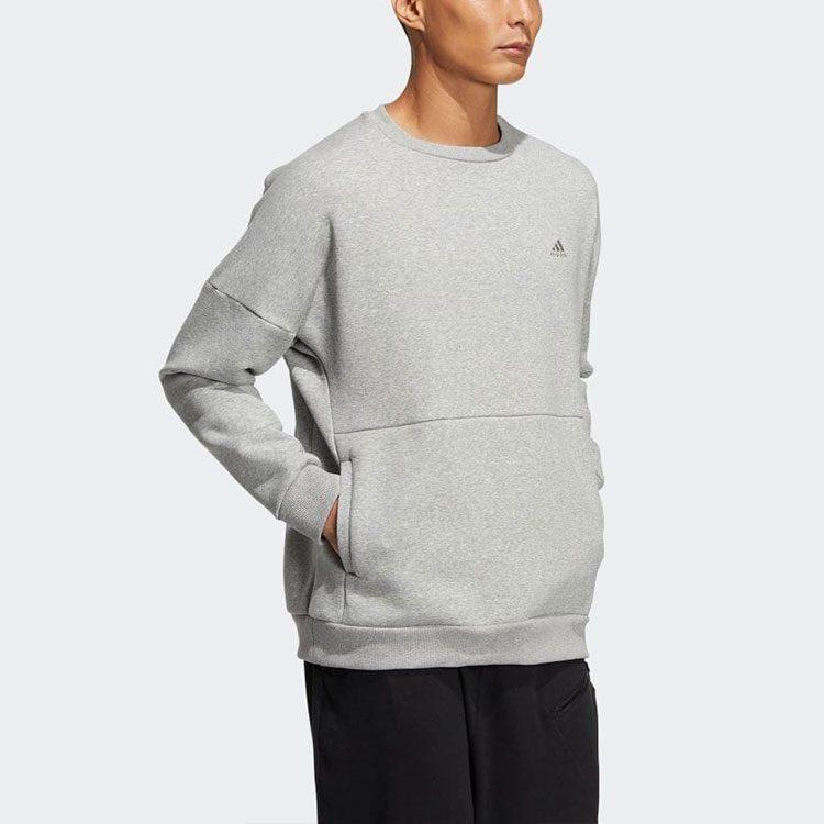 Adidas Sweatshirts Unisex Gray Crew Neck Moderate Regular HM2685