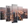Five Piece Picture Canvas Print City Skyscrapers