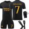 Второй гостевой костюм Реал Мадрид Черный Винисиус Куртуа Беллингем Футбольный костюм
