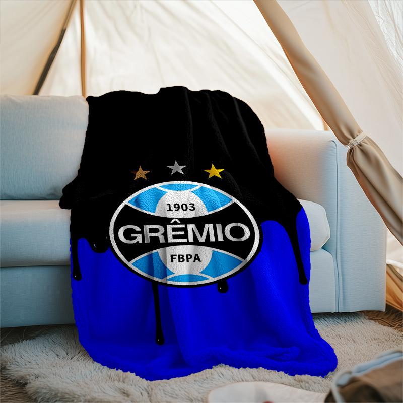 1PC Grêmio FBPA Printed Soft Flannel Blanket Throw for Adult Bedroom Living Room Sofa Camping Travel Fan gifts Christmas Gifts