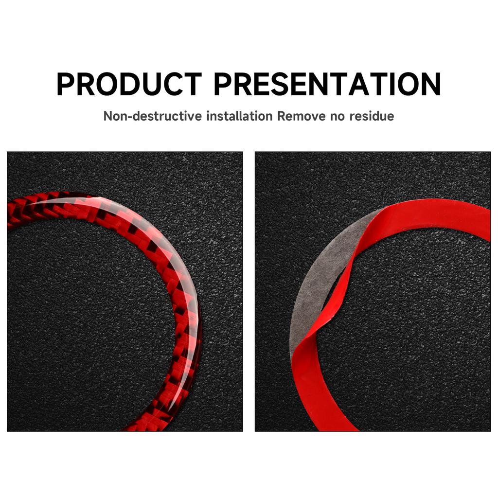 Для Dodge Challenger 2015 2016 2017 2018 аксессуары автомобильный двигатель кнопка запуска двигателя кольцо отделка из углеродного волокна