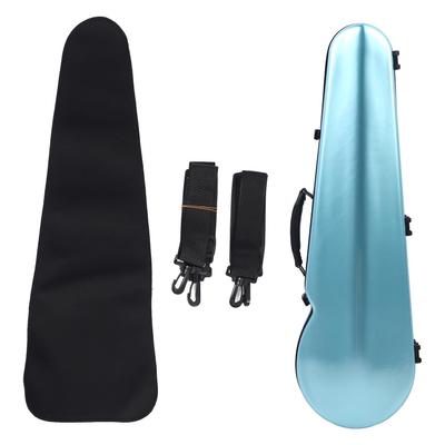 Кейс для скрипки Углеволокно Утолщенная подкладка Встроенный гигрометр Полноразмерный Футляр для переноски скрипки с 2