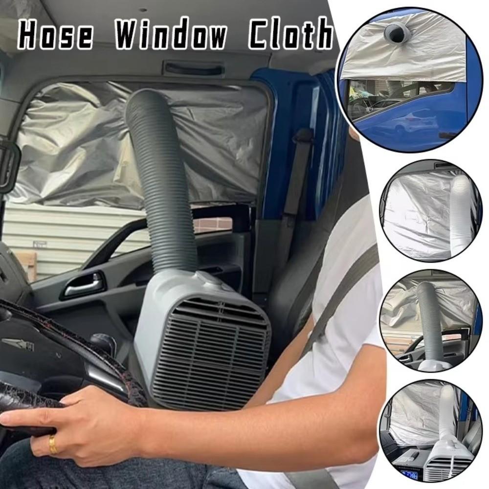 Heat Insulation Truck Portable Air Window Seal Cloth Thickened Shading Cover Vehicles Use