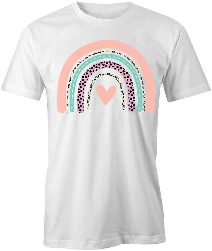 RAINBOW TShirt Tee Short-Sleeved Cotton WHOLESOME BEAUTY CLOTHING S1WCA925